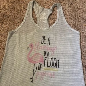 EUC sublimated Athletic tank, sz lg